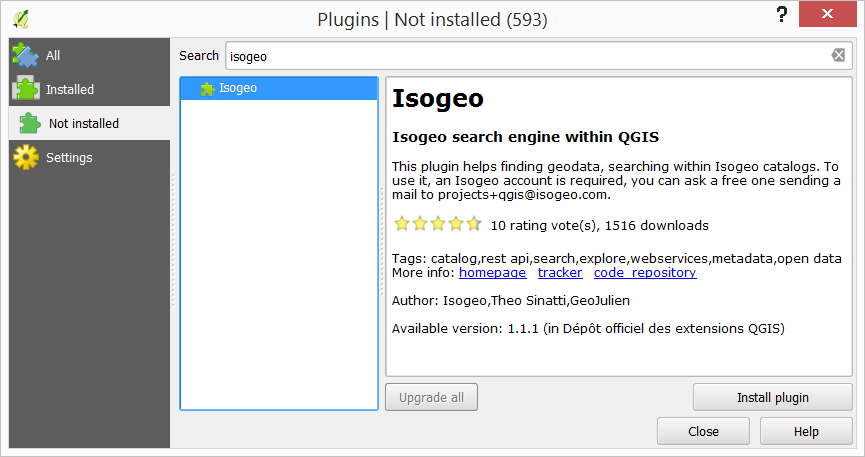 "Install the plugin from the plugin manager"